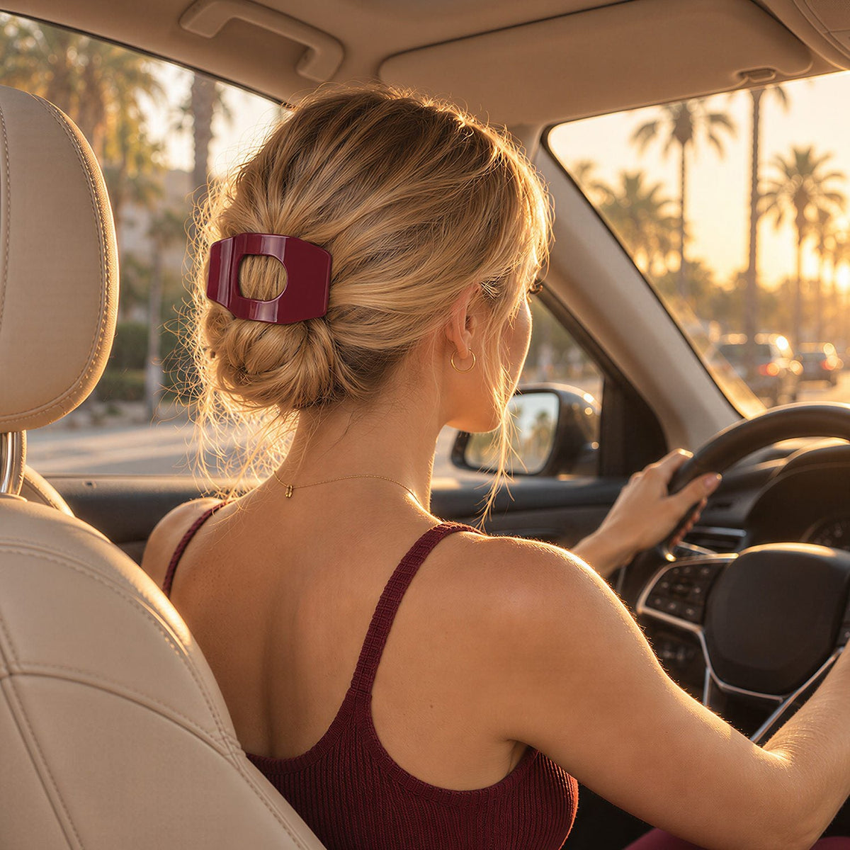 burgundy wine | worn while driving