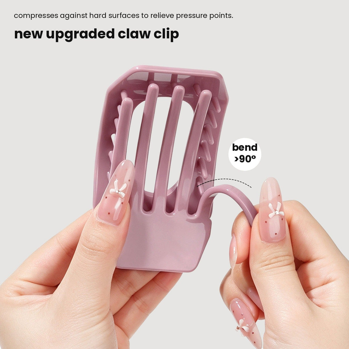 mauve | bends past 90 degrees