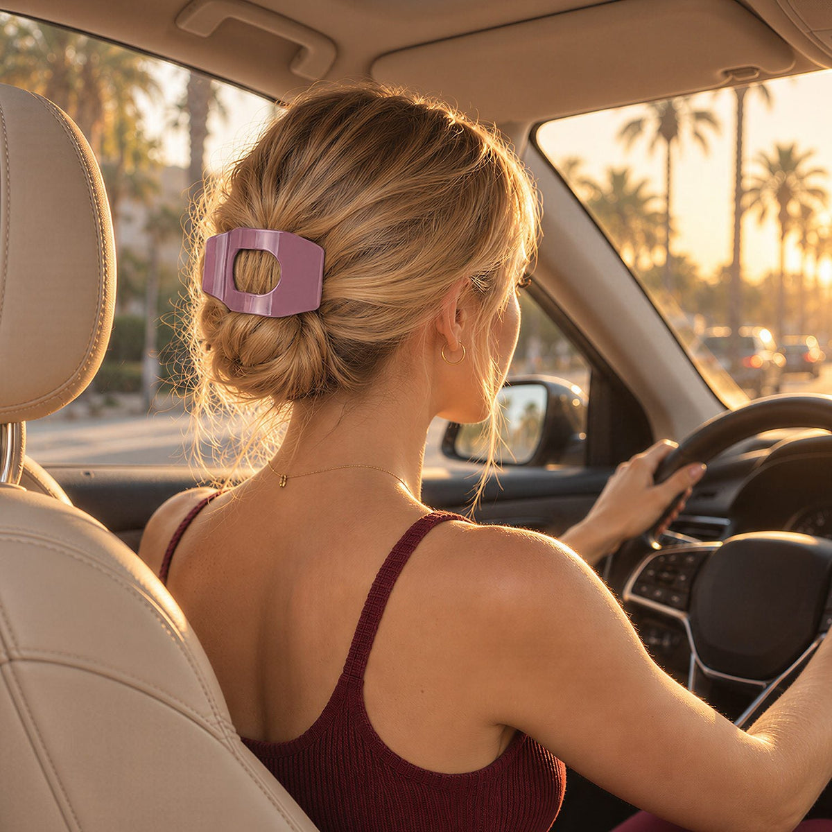 mauve | worn while driving