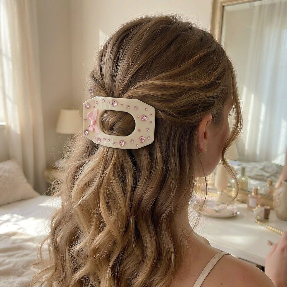 pink bow | worn